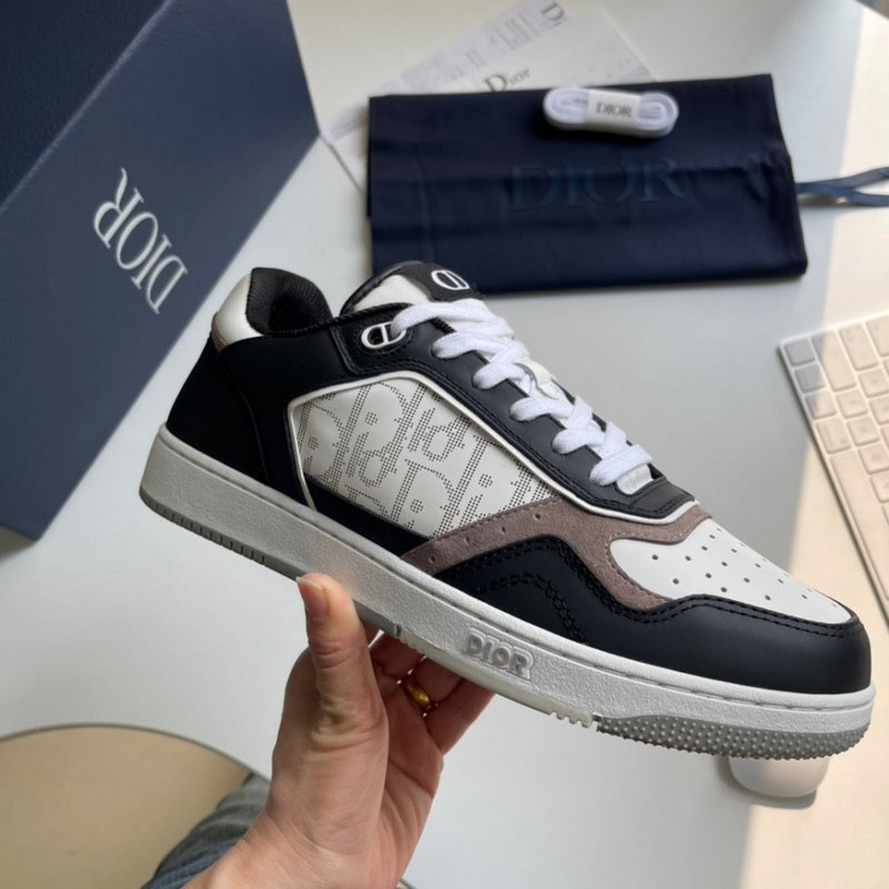 디올 B27 로우탑 스니커즈 블랙 화이트 베이지 -해외배송-