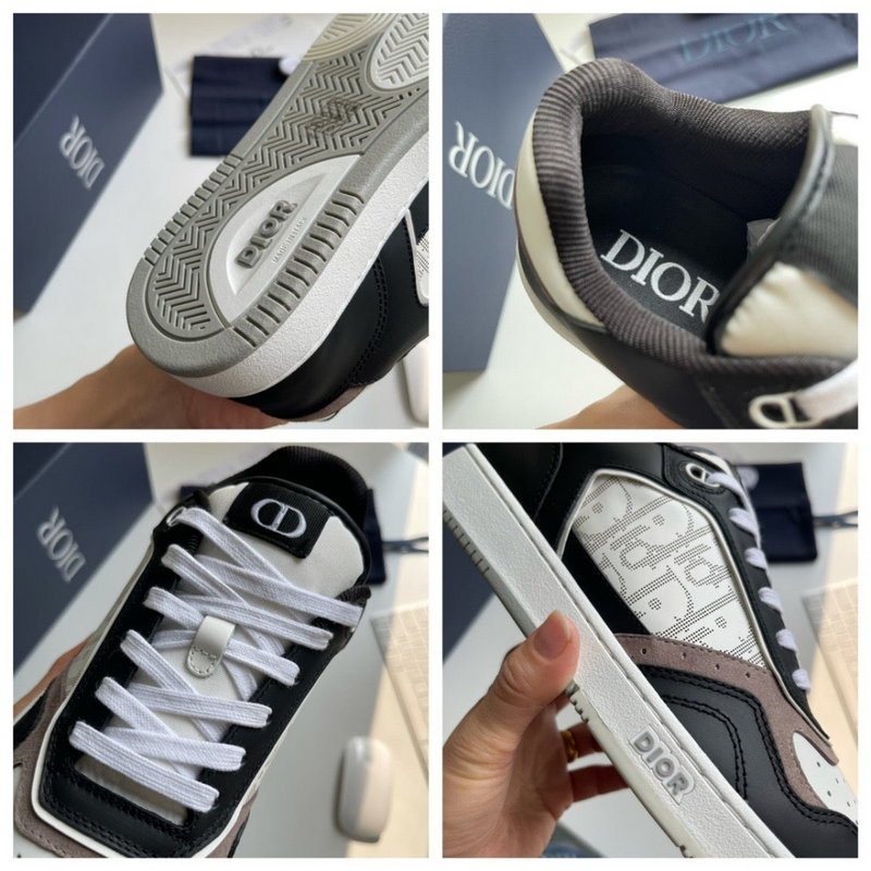 디올 B27 로우탑 스니커즈 블랙 화이트 베이지 -해외배송-