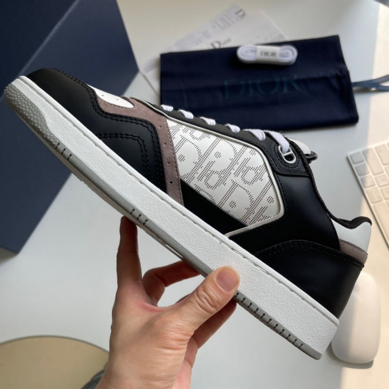디올 B27 로우탑 스니커즈 블랙 화이트 베이지 -해외배송-