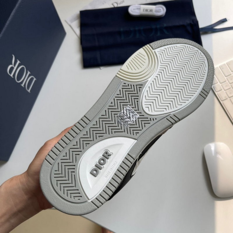 디올 B27 로우탑 스니커즈 블랙 화이트 베이지 -해외배송-