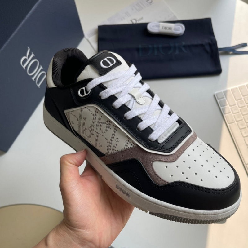 디올 B27 로우탑 스니커즈 블랙 화이트 베이지 -해외배송-