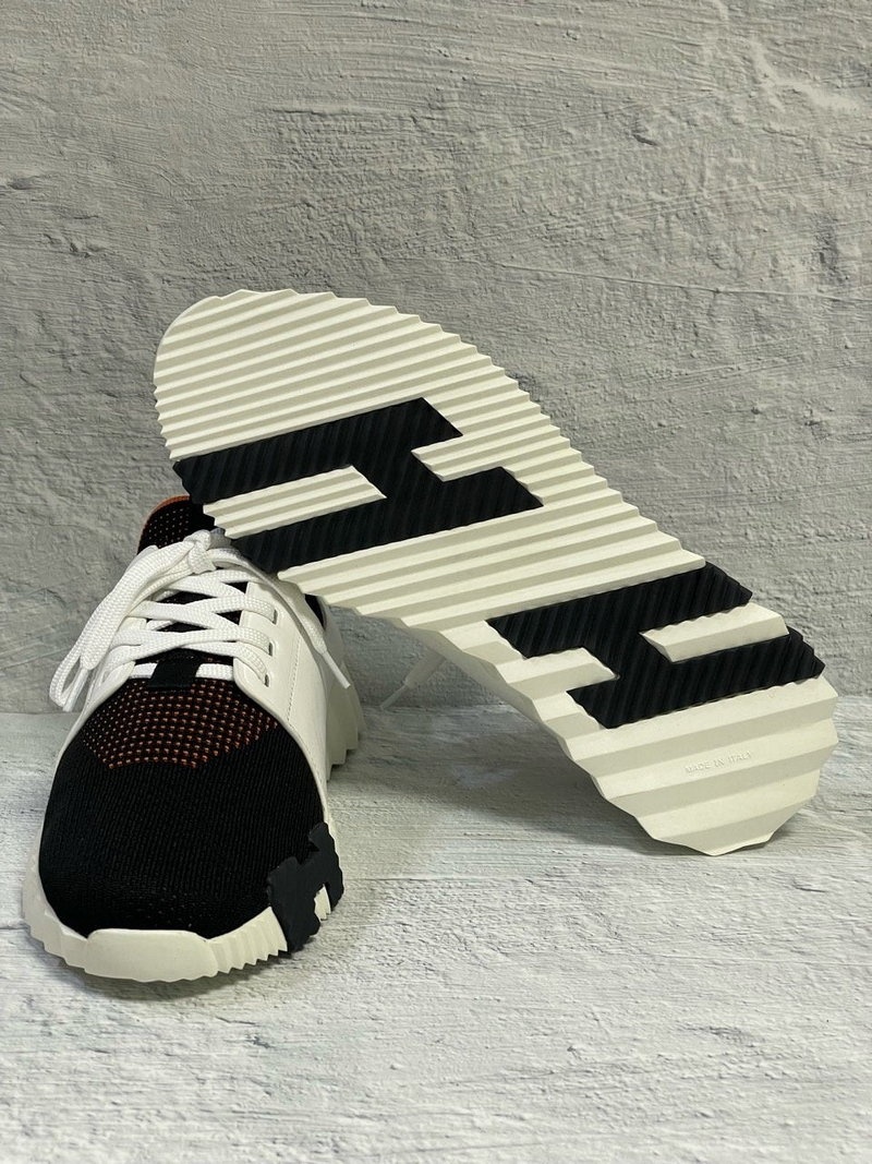 에르메스 디파트 스니커즈 니트 & 느와르 블랑