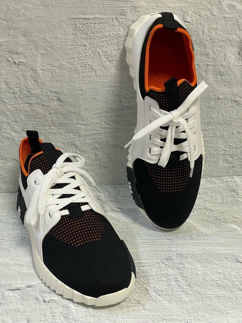 에르메스 디파트 스니커즈 니트 & 느와르 블랑