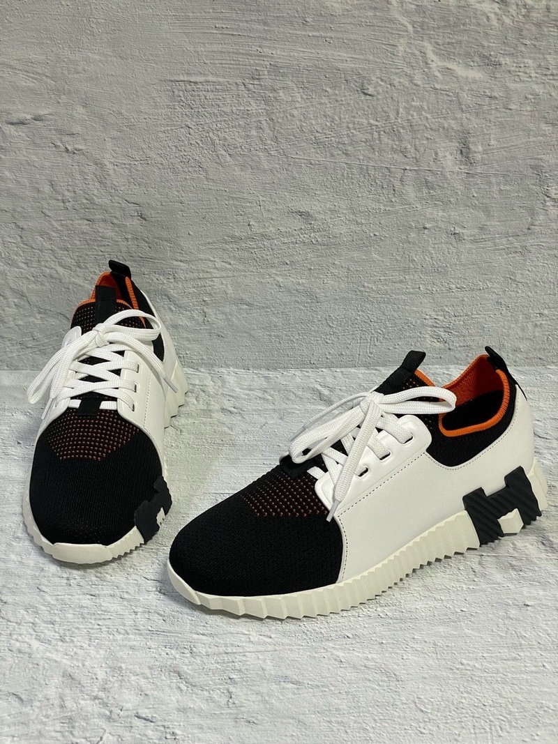 에르메스 디파트 스니커즈 니트 & 느와르 블랑