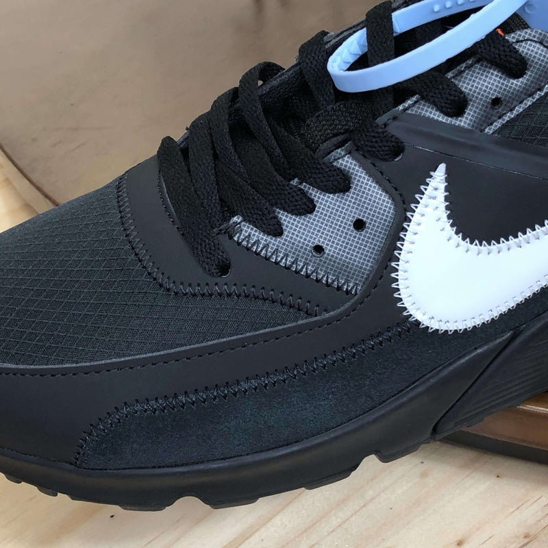 나이키 x 오프화이트 에어맥스 90 V2 블랙 화이트