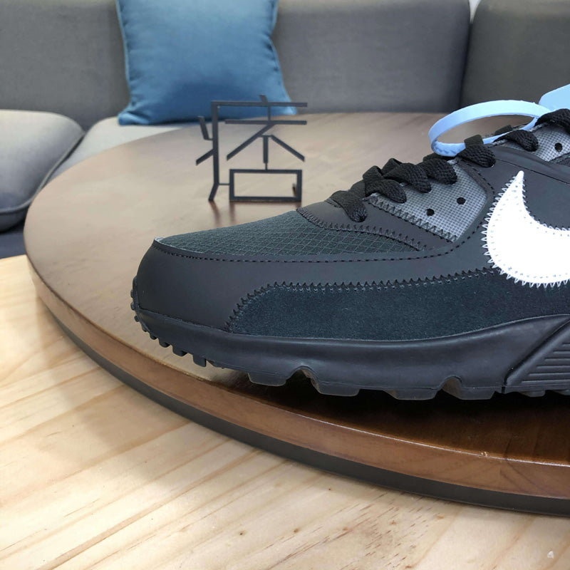 나이키 x 오프화이트 에어맥스 90 V2 블랙 화이트