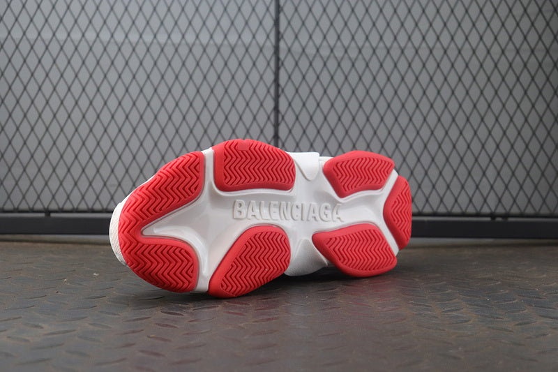 발렌시아가 x 아디다스 트리플 S 스니커즈 화이트 레드