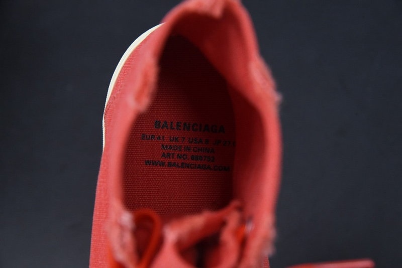 발렌시아가 파리 하이탑 트레이너 레드 -해외배송-