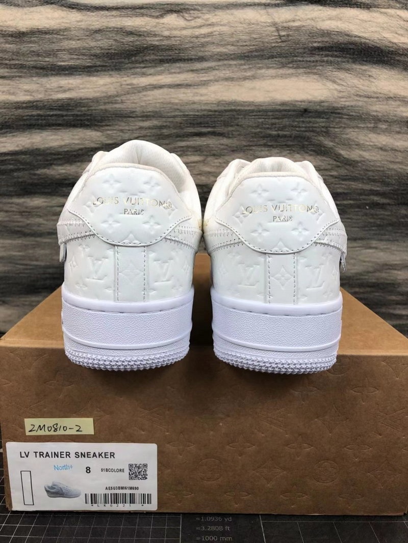 루이비통 x 나이키 에어포스 1 로우 스니커즈 바이 버질 아블로 화이트