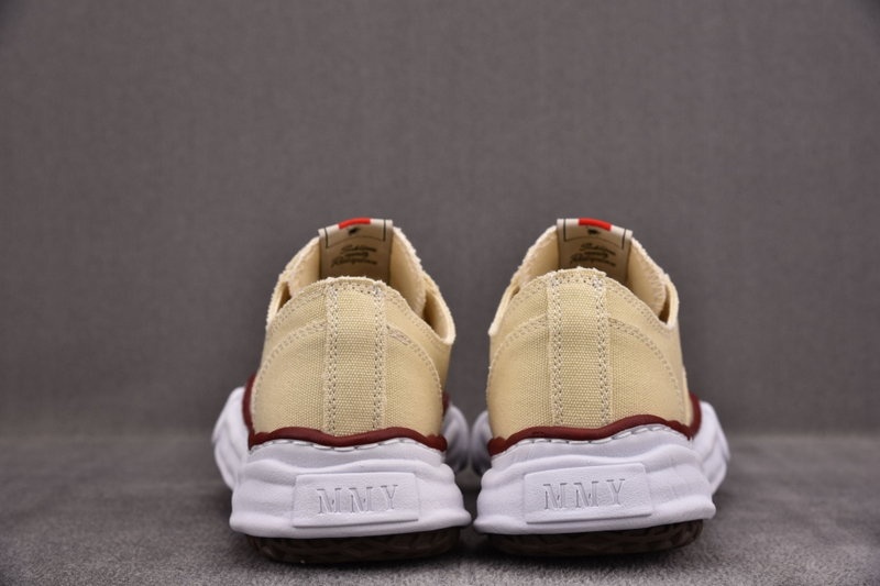 메종 미하라 야스히로 피터슨 OG 솔 캔버스 로우탑 스니커즈 내츄럴