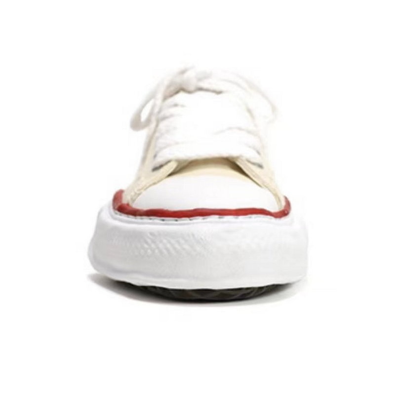 메종 미하라 야스히로 피터슨 OG 솔 캔버스 로우탑 스니커즈 내츄럴