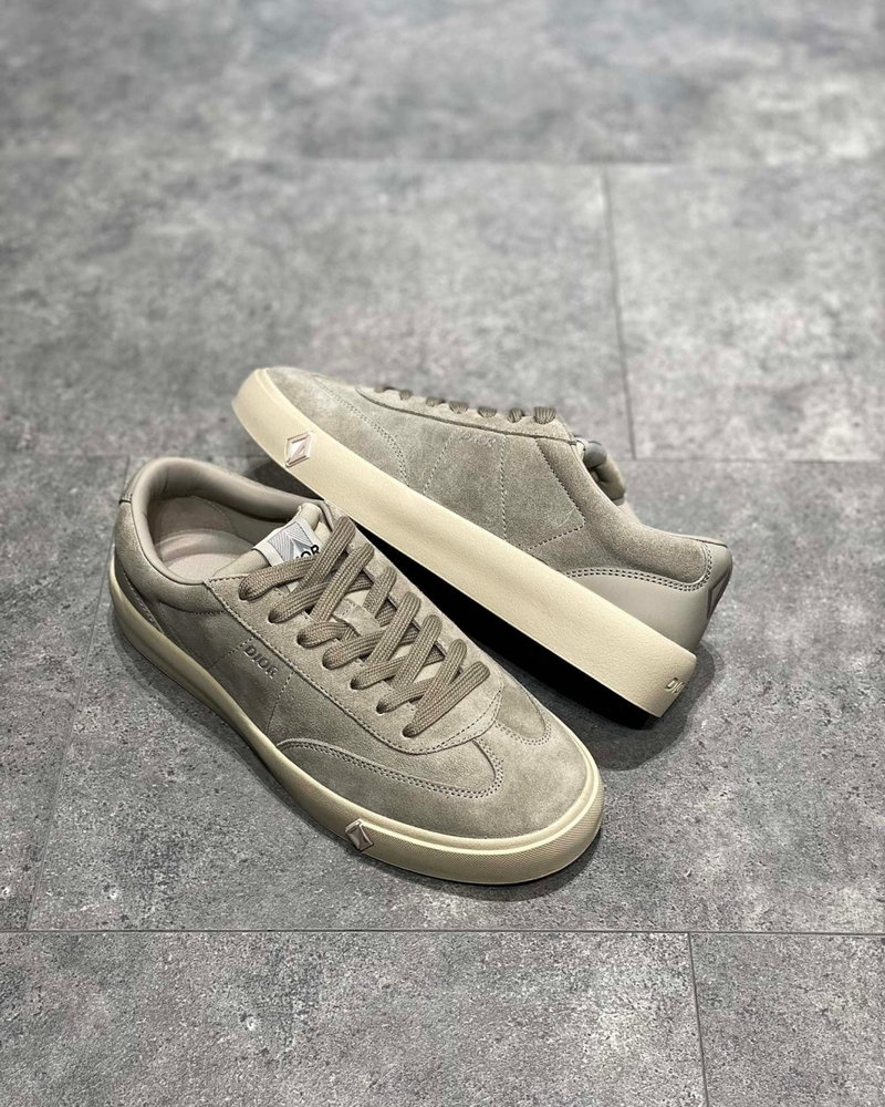 디올 B101 스니커즈 스무스 카프스킨 & 그레이지 누벅 - 빈티지