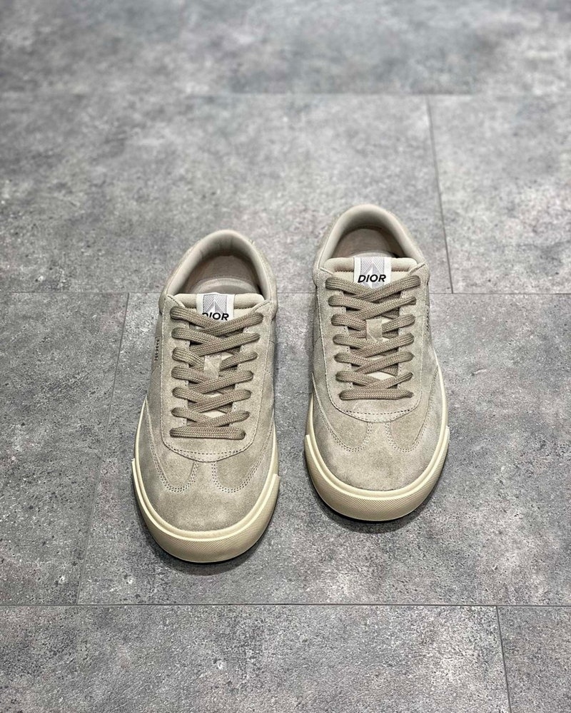 디올 B101 스니커즈 스무스 카프스킨 & 그레이지 누벅 - 빈티지