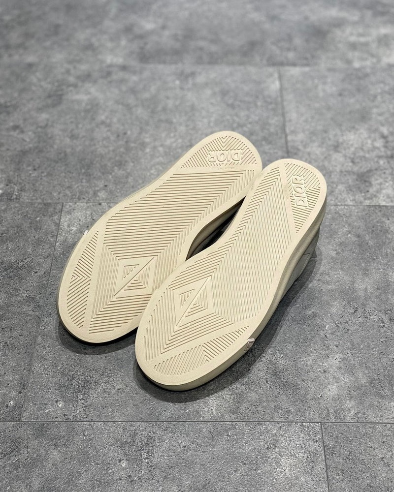 디올 B101 스니커즈 스무스 카프스킨 & 그레이지 누벅 - 빈티지