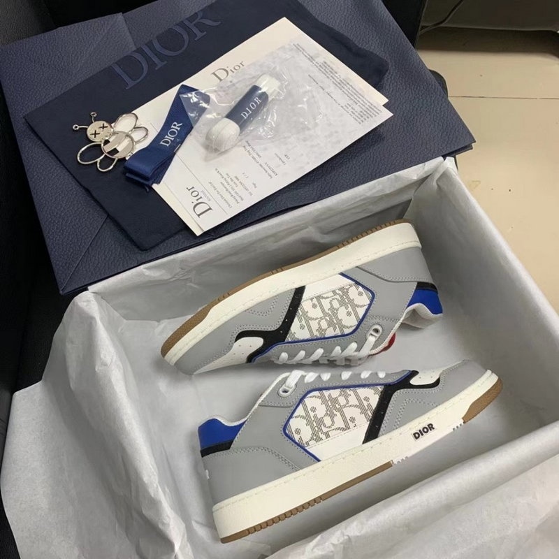 디올 B27 오블리크 로우탑 스니커즈 - 갤럭시 (블루 그레이)