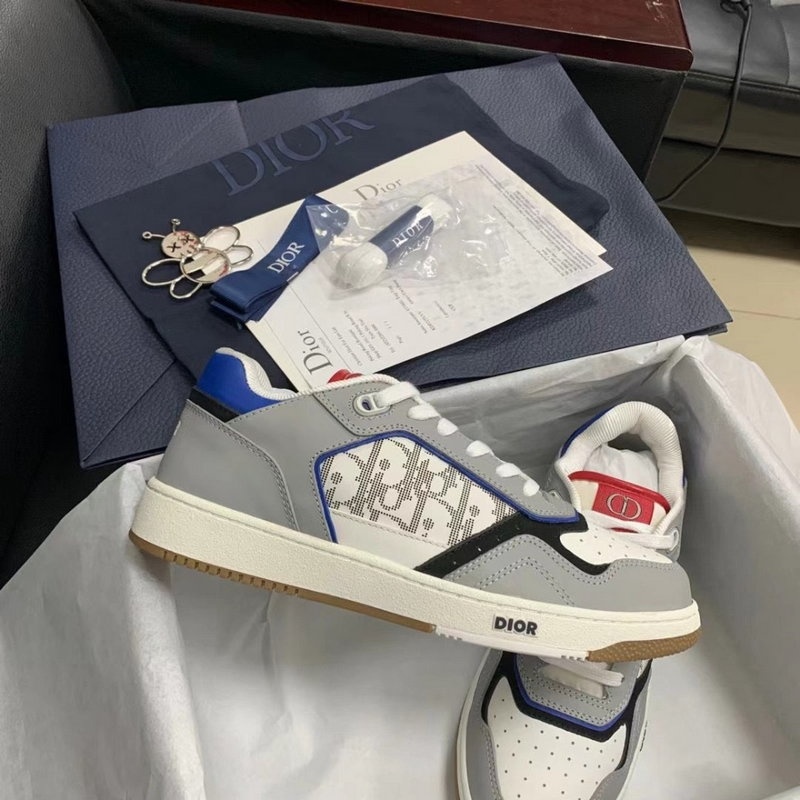 디올 B27 오블리크 로우탑 스니커즈 - 갤럭시 (블루 그레이)