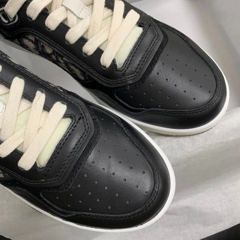 디올 B27 오블리크 로우탑 스니커즈 - 블랙