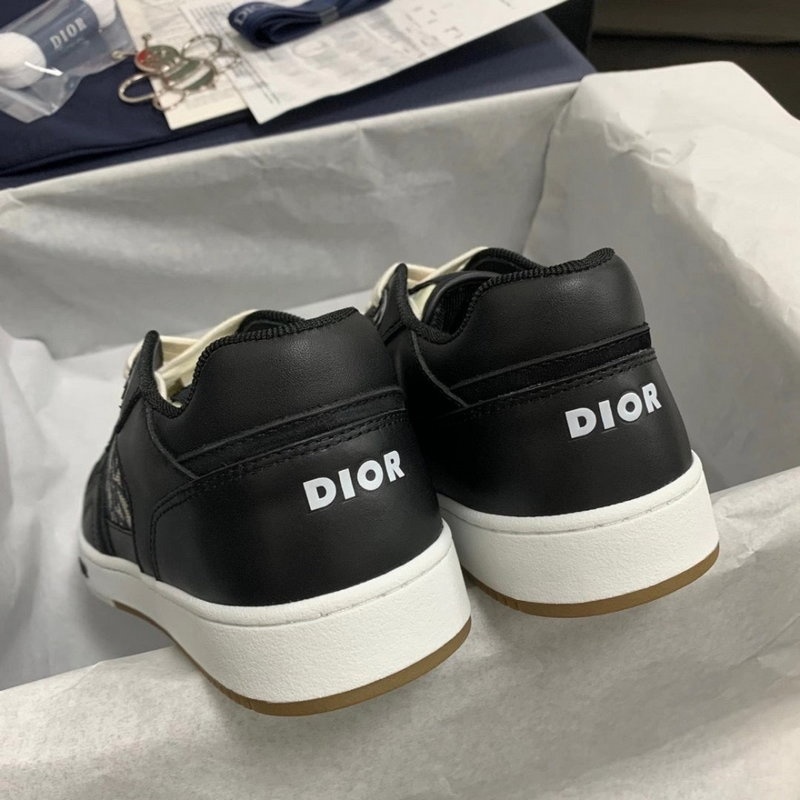 디올 B27 오블리크 로우탑 스니커즈 - 블랙