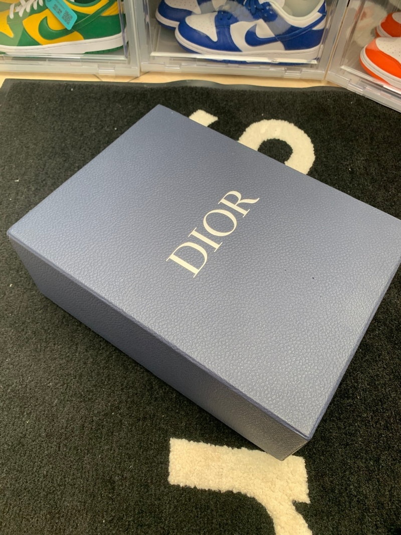 디올 B27 오블리크 로우탑 스니커즈 - 블랙