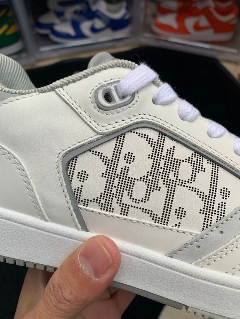 디올 B27 오블리크 로우탑 스니커즈 - 화이트 그레이