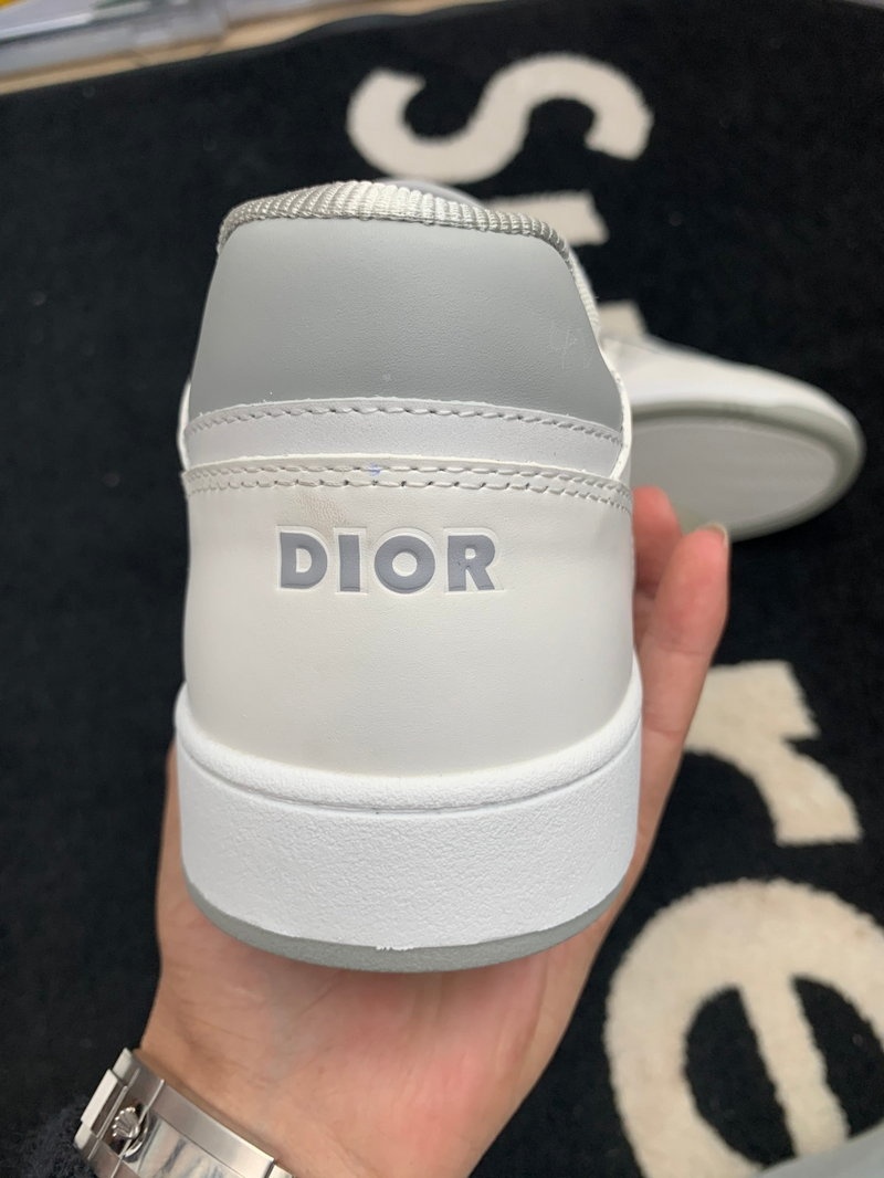 디올 B27 오블리크 로우탑 스니커즈 - 화이트 그레이