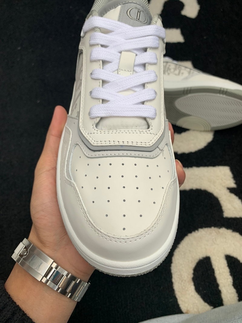 디올 B27 오블리크 로우탑 스니커즈 - 화이트 그레이