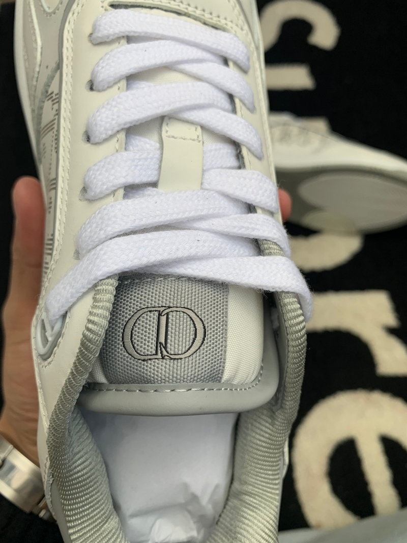 디올 B27 오블리크 로우탑 스니커즈 - 화이트 그레이