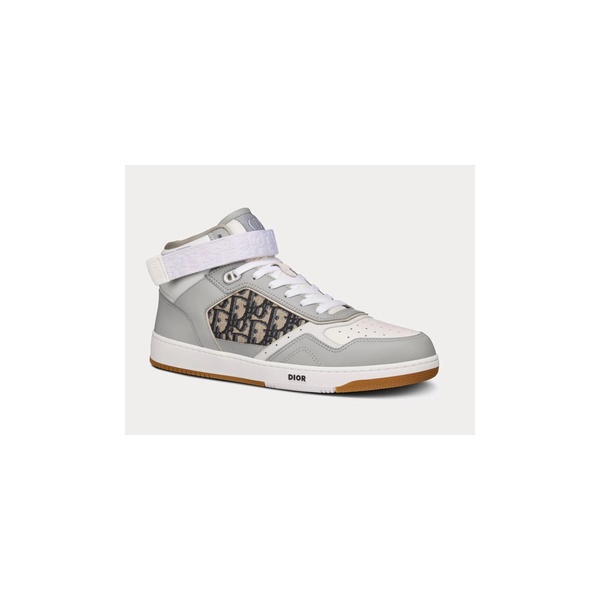 디올 B27 오블리크 미드탑 스니커즈 - 그레이