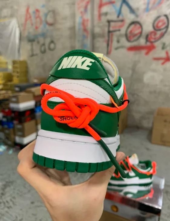 [나이키x오프화이트] 덩크 로우 파인 그린