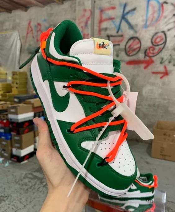 [나이키x오프화이트] 덩크 로우 파인 그린