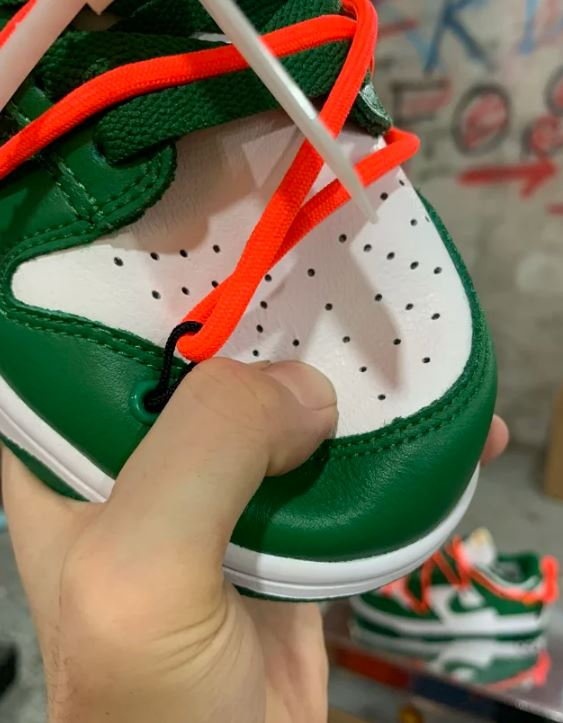 [나이키x오프화이트] 덩크 로우 파인 그린