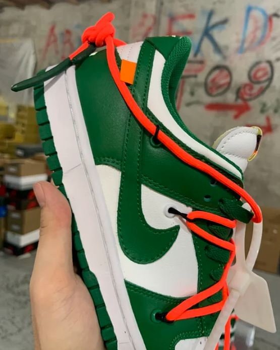 [나이키x오프화이트] 덩크 로우 파인 그린