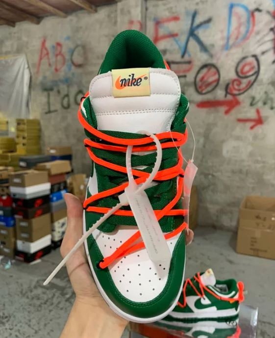[나이키x오프화이트] 덩크 로우 파인 그린