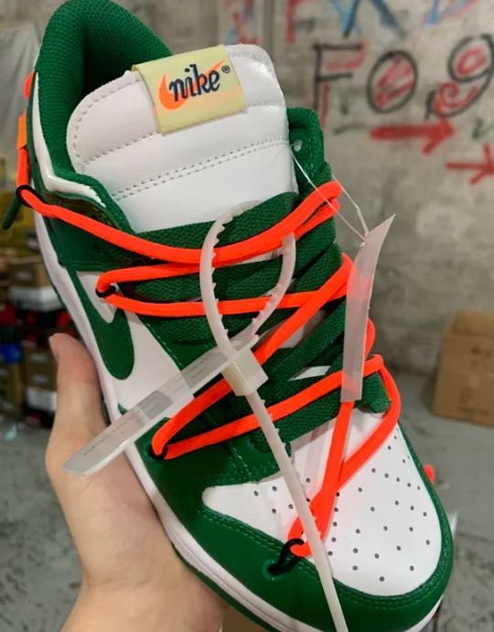 [나이키x오프화이트] 덩크 로우 파인 그린