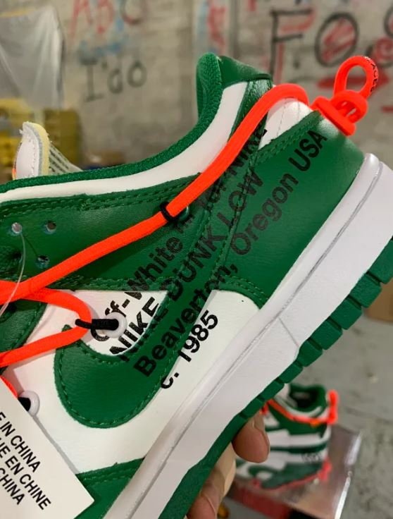 [나이키x오프화이트] 덩크 로우 파인 그린