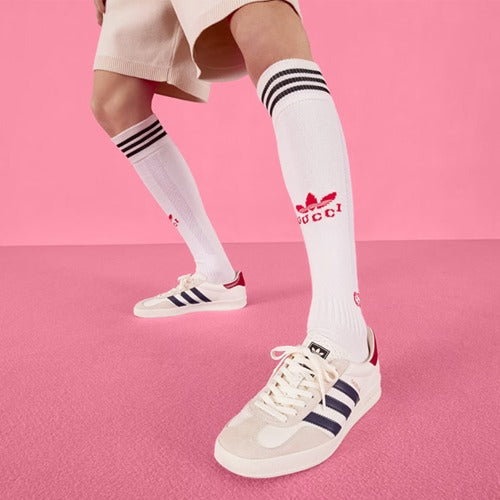 구찌 x 아디다스 가젤 스니커즈 (화이트네이비)