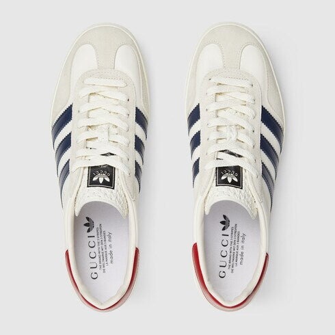 구찌 x 아디다스 가젤 스니커즈 (화이트네이비)