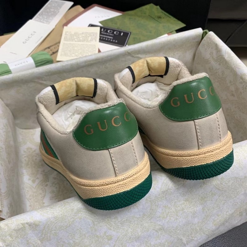 구찌 스크리너 캔버스 디스트레스드 스니커즈