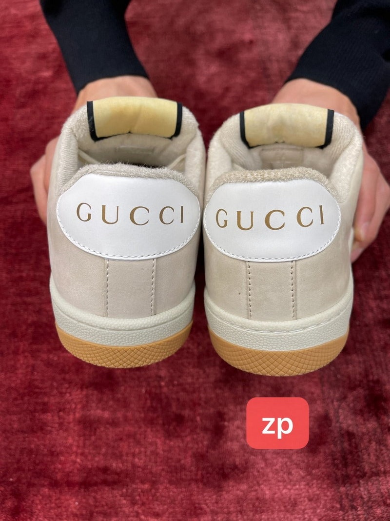 구찌 스크리너 화이트 GG 실버 라이트  -여성용-