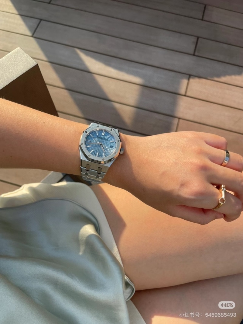 오데마피게 로얄오크 15510 아이스블루 35mm -여성용-