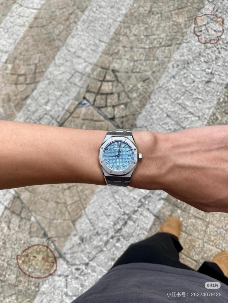 오데마피게 로얄오크 15510 아이스블루 35mm -여성용-