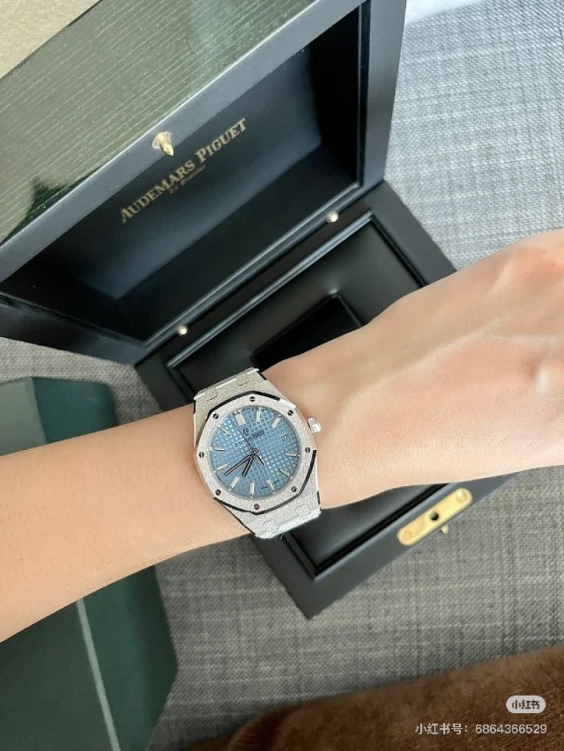 오데마피게 로얄오크 15510 아이스블루 35mm -여성용-