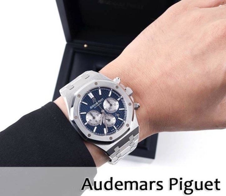 오데마피게 로얄오크 크로노그래프 스틸 시계 - 2 Color