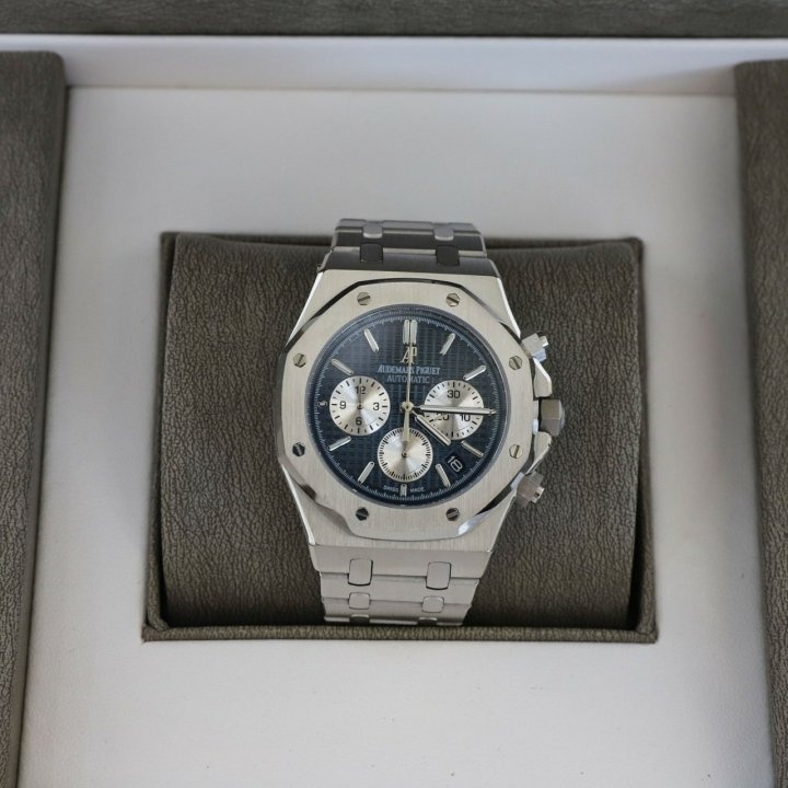 오데마피게 로얄오크 크로노그래프 스틸 시계 - 2 Color