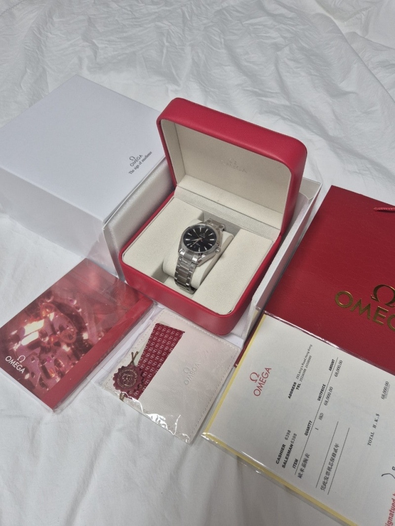 오메가 씨마스터아쿠아 테라 블랙 (남성) -풀구성품-