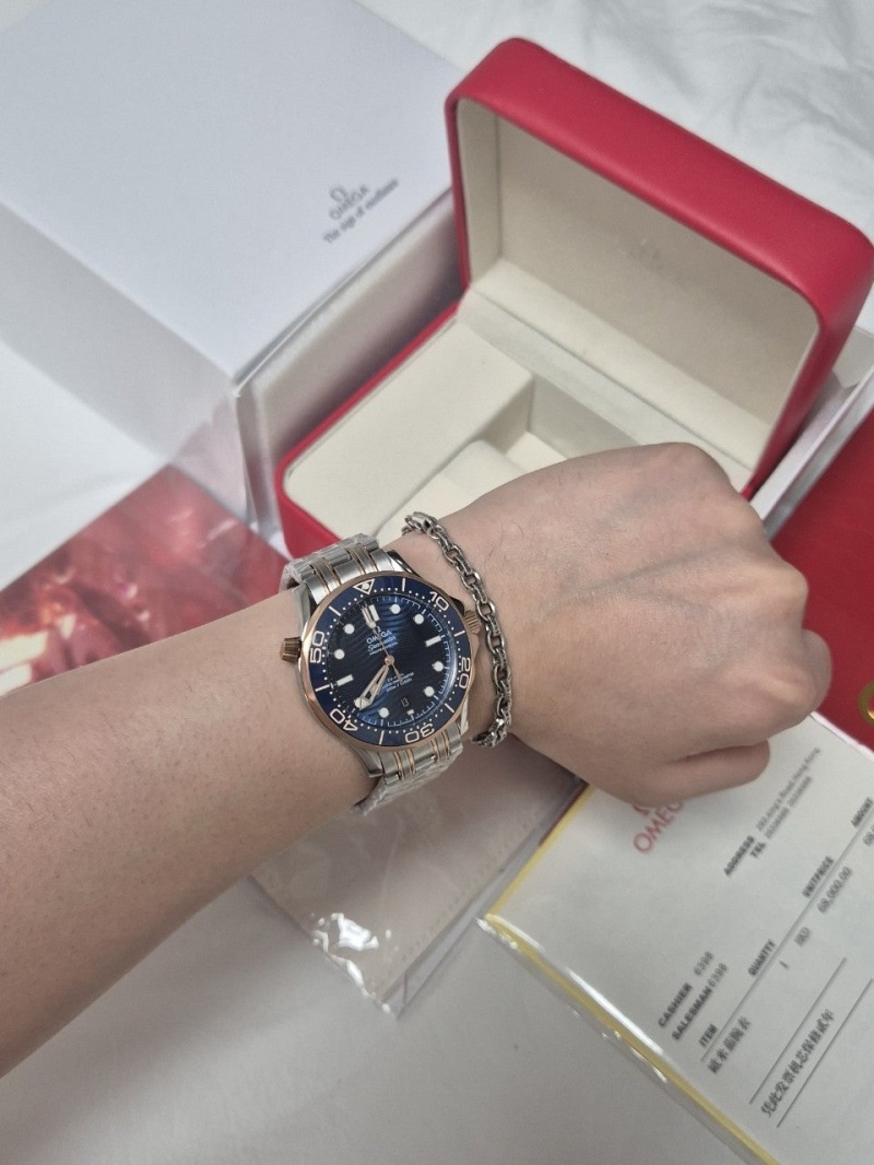 오메가 코엑시얼 마스터 콤비  크로노미터 (남성) -풀구성품-