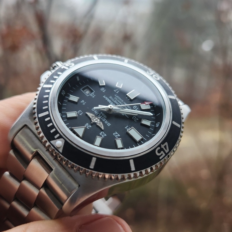 브라이틀링 슈퍼오션 블랙