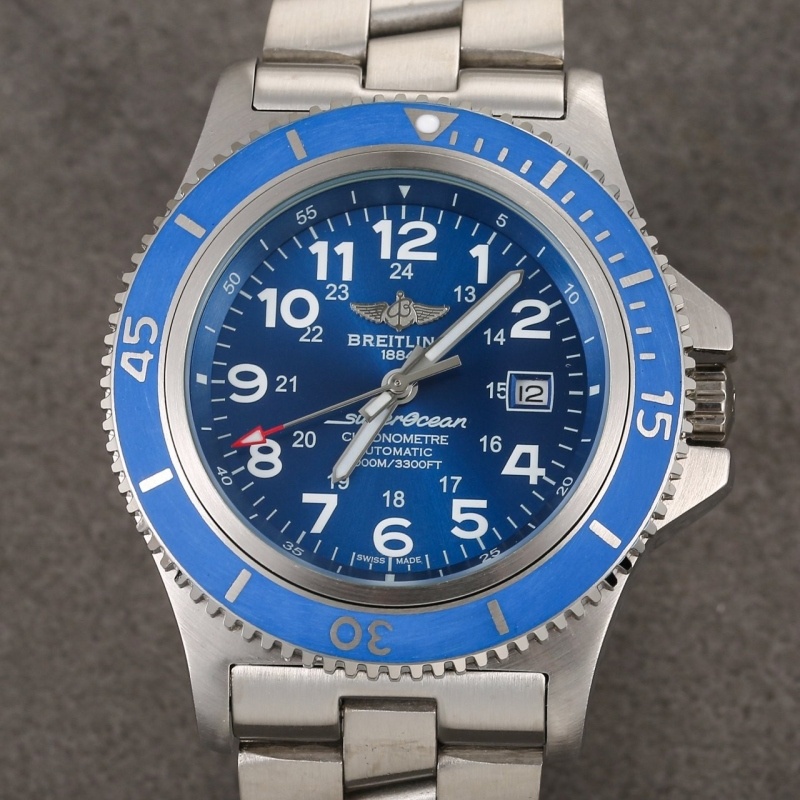 브라이틀링 슈퍼오션2 메탈 블루 44