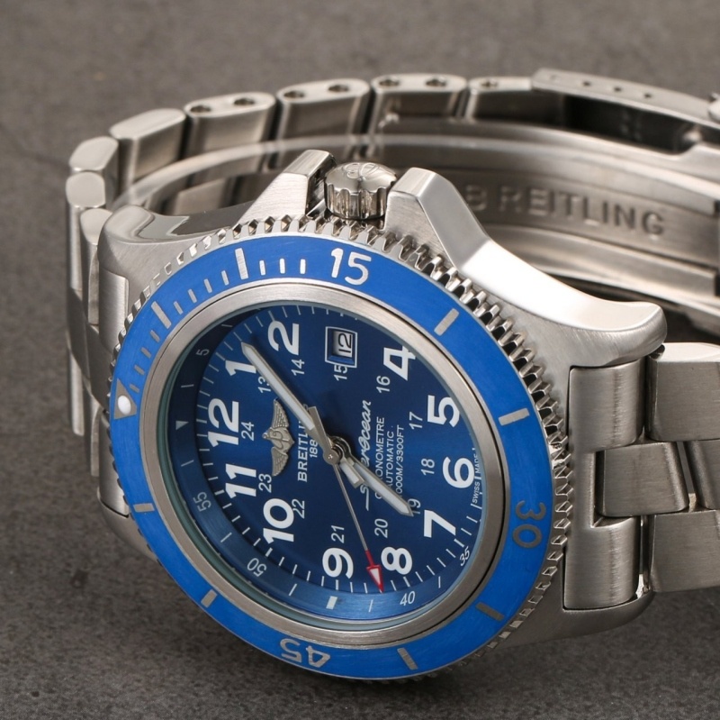 브라이틀링 슈퍼오션2 메탈 블루 44