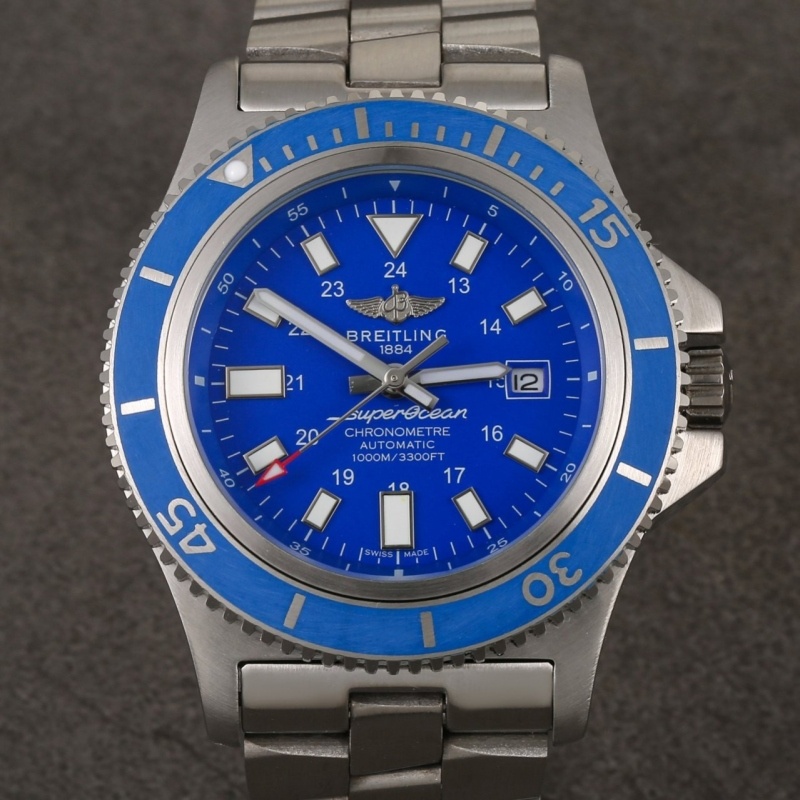 브라이틀링 슈퍼오션2 메탈 블루 44